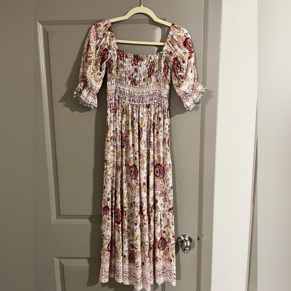 Patterned midi/maxi dress